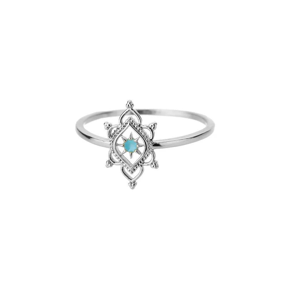 Ethereal Opal Flower Ring