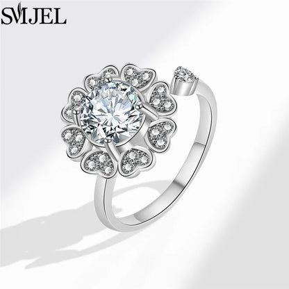 Rotating Charm Anxiety Ring