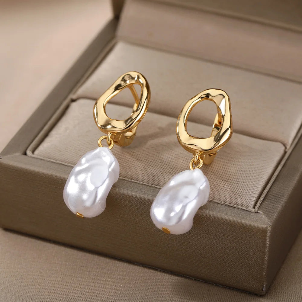 Celeste Heart Hoop Earrings