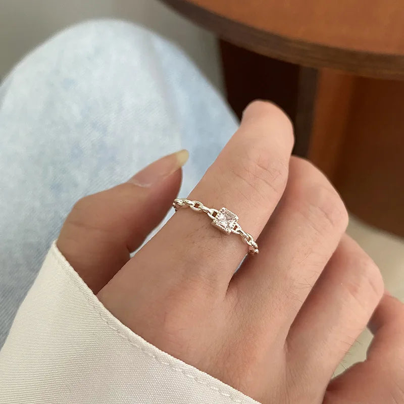 Celeste Double Wave Silver Ring