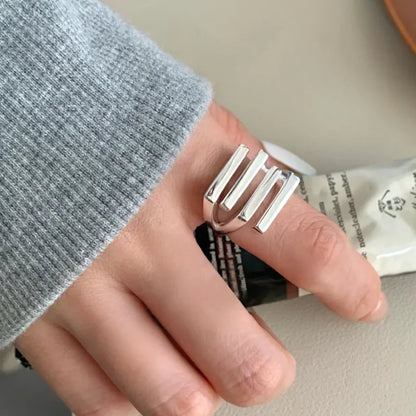 Retro Floral Sterling Ring
