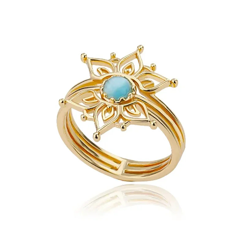 Ethereal Opal Flower Ring