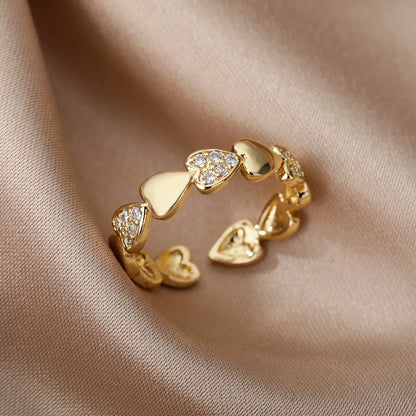 Golden Geo Glow Ring