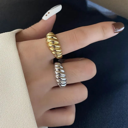 Sterling Twisted Chunk Ring