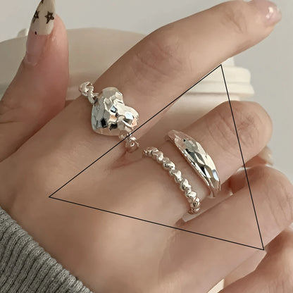 Vintage Geometric Charm Ring